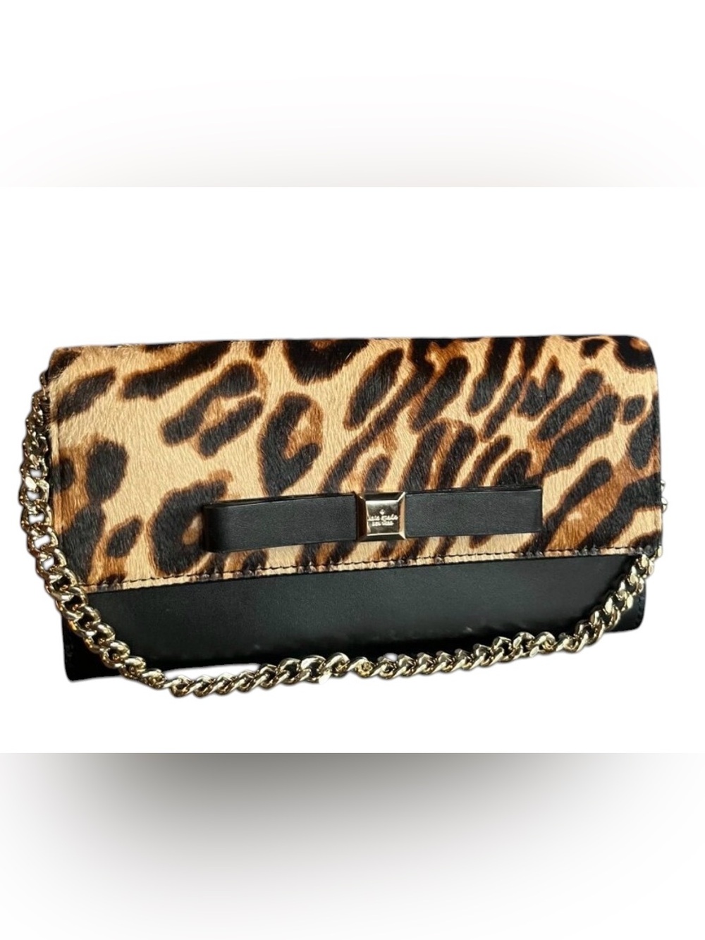 Kate Spade Rivas Street calfhair
Clutch Black Leather NWT - Picture 4 of 7